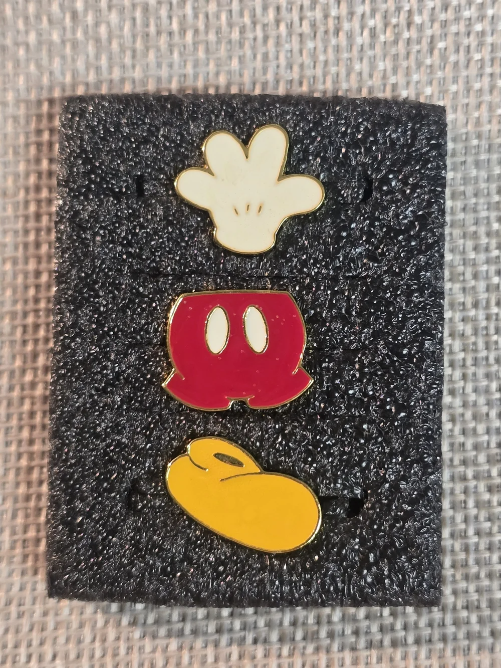 Kids Cartoon Enamel Pin Set - Red, Yellow & White Accessories
